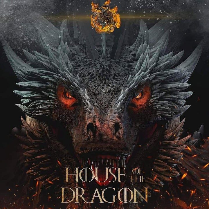 Image of the marketing poster for "House of the Dragon" on HBO.