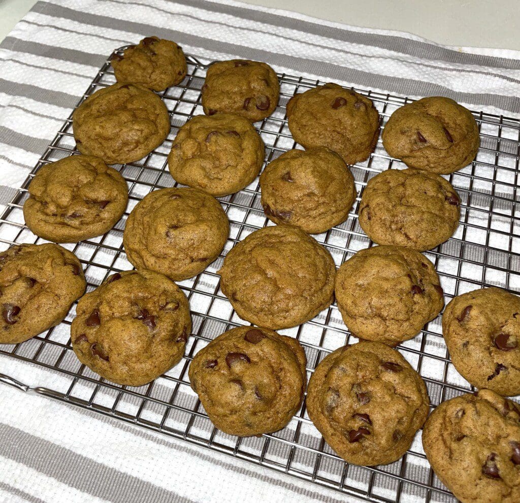 Chocolate chip pumpkin cookies