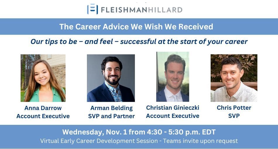 Learn from industry experts from FleishmanHillard