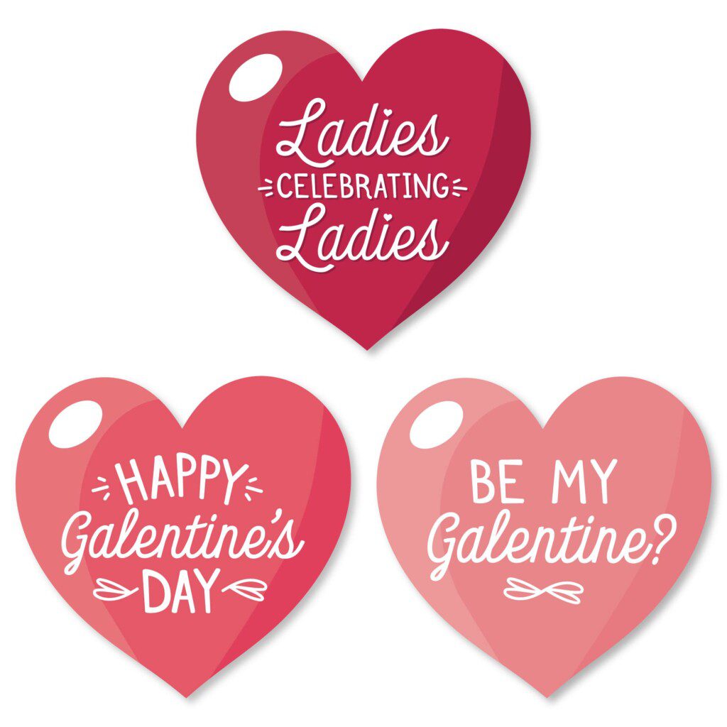 Galentine's Day, hearts that say valentines day messages
