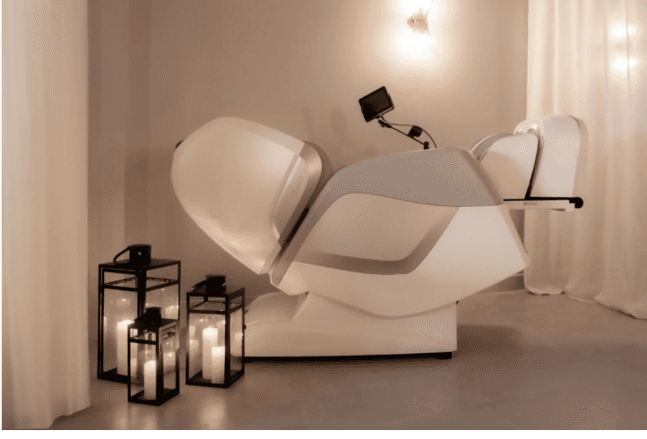 A Touchless massage chair at Unwind Massage Lounge in Snider Plaza